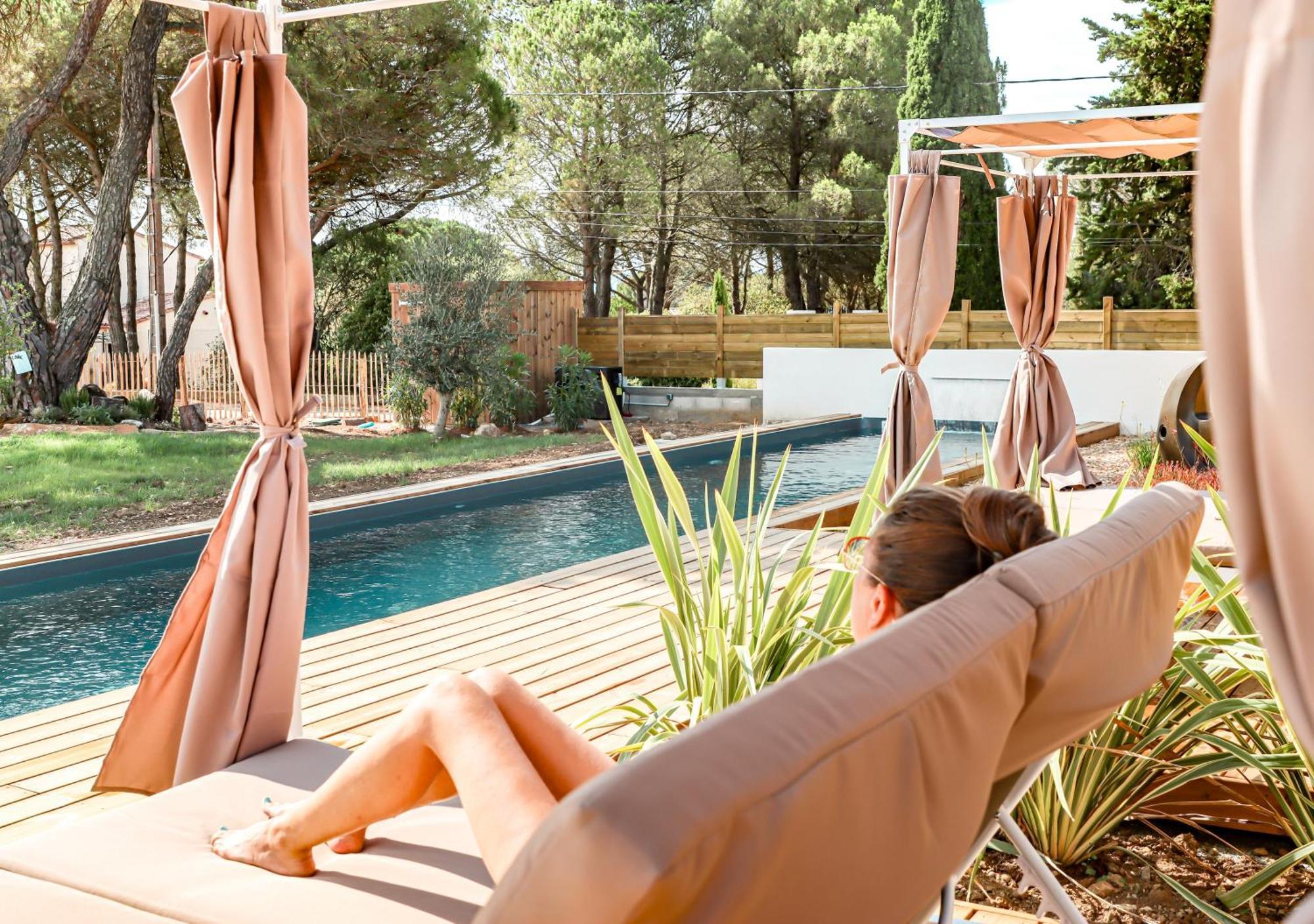 Malves-en-Minervois Les Gites De Laure - L'Eden Romantique, Chambres Hotes, Spa Prive, Couloir De Nage, Adults Only מראה חיצוני תמונה